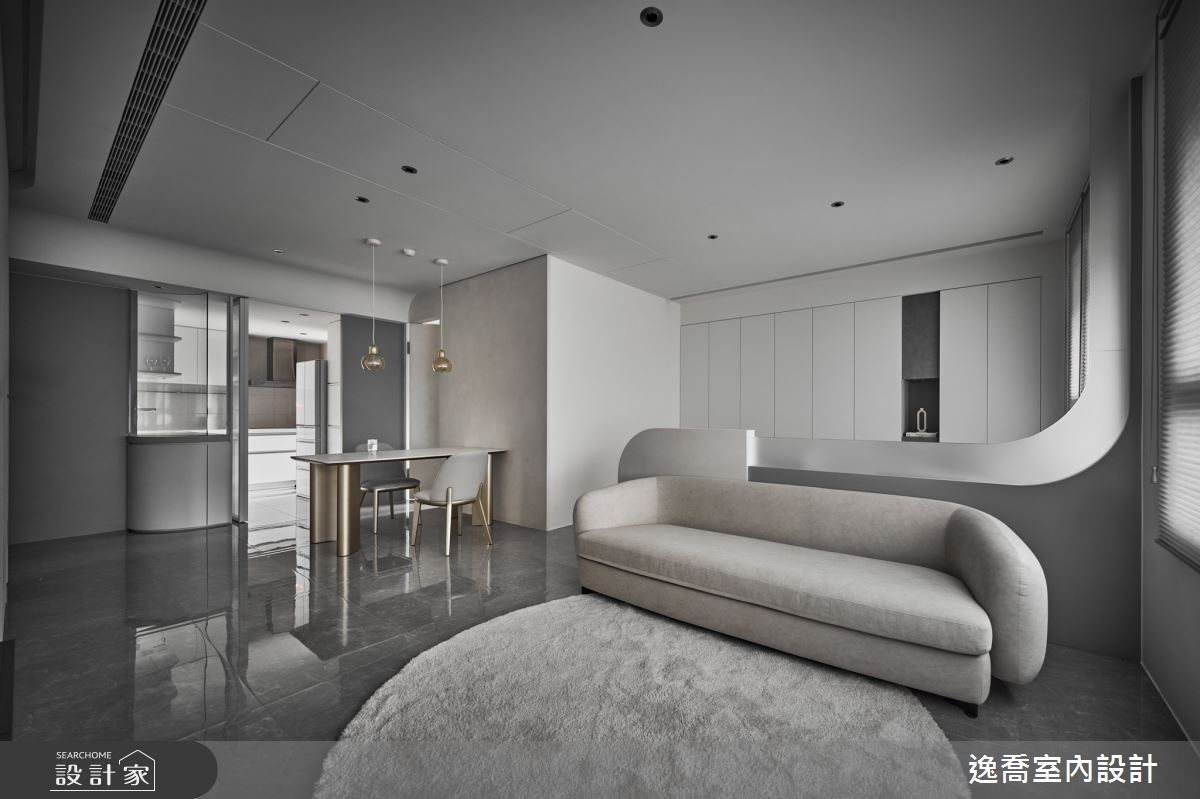 27坪中古屋(5~15年)＿現代風客廳餐廳案例圖片＿逸喬室內設計＿逸喬_協奏曲之9