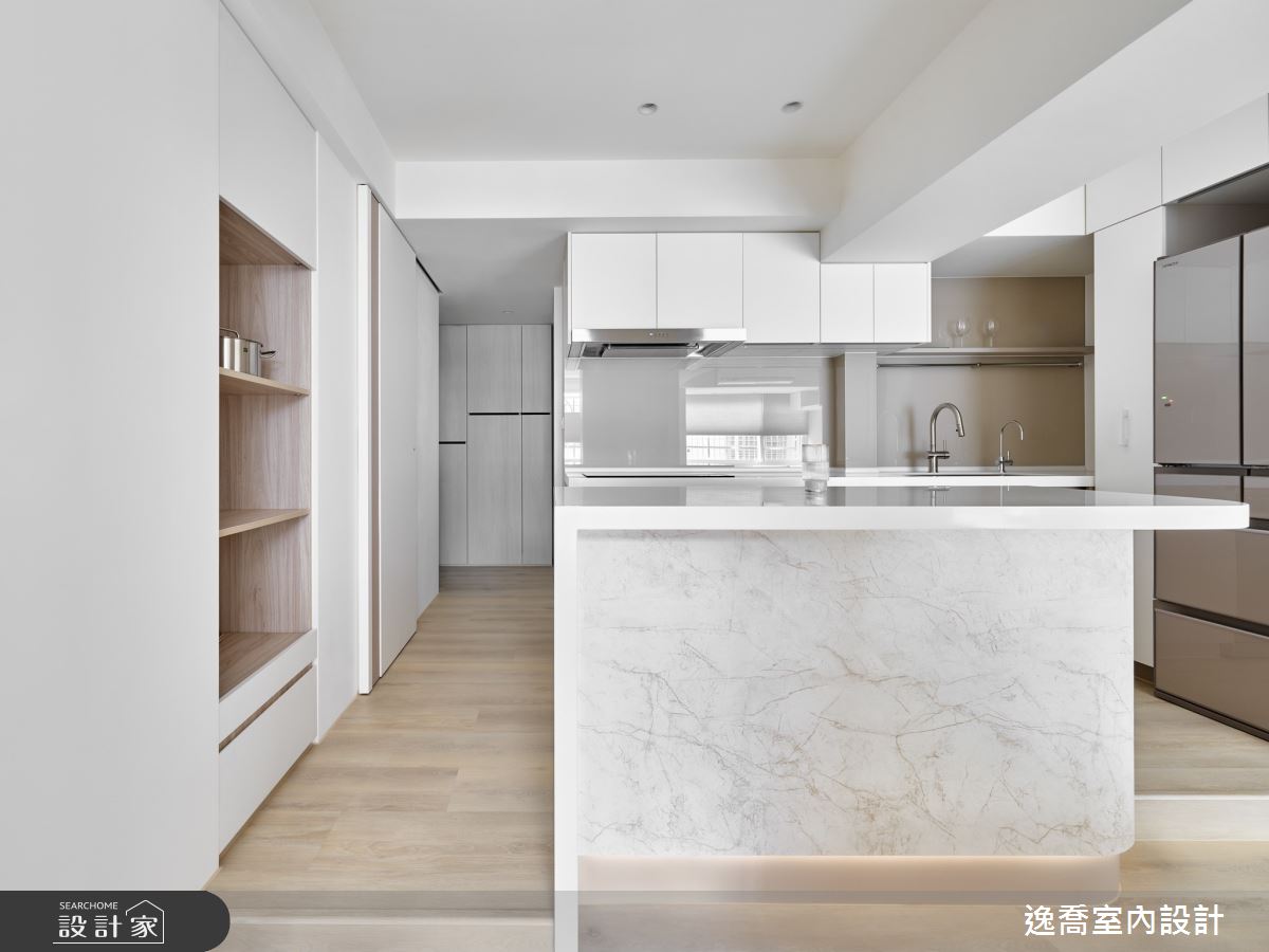 19坪老屋(16~30年)＿現代風廚房中島案例圖片＿逸喬室內設計＿逸喬_Frame•取景之10