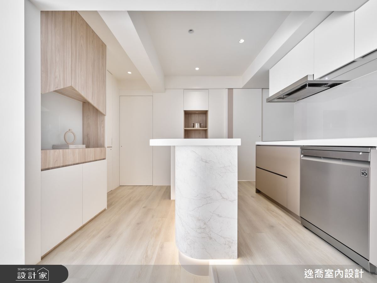 19坪老屋(16~30年)＿現代風廚房中島案例圖片＿逸喬室內設計＿逸喬_Frame•取景之12
