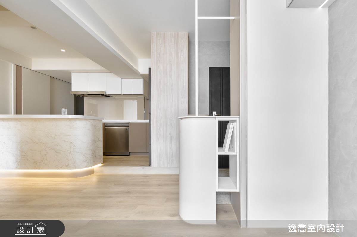19坪老屋(16~30年)＿現代風廚房中島案例圖片＿逸喬室內設計＿逸喬_Frame•取景之2