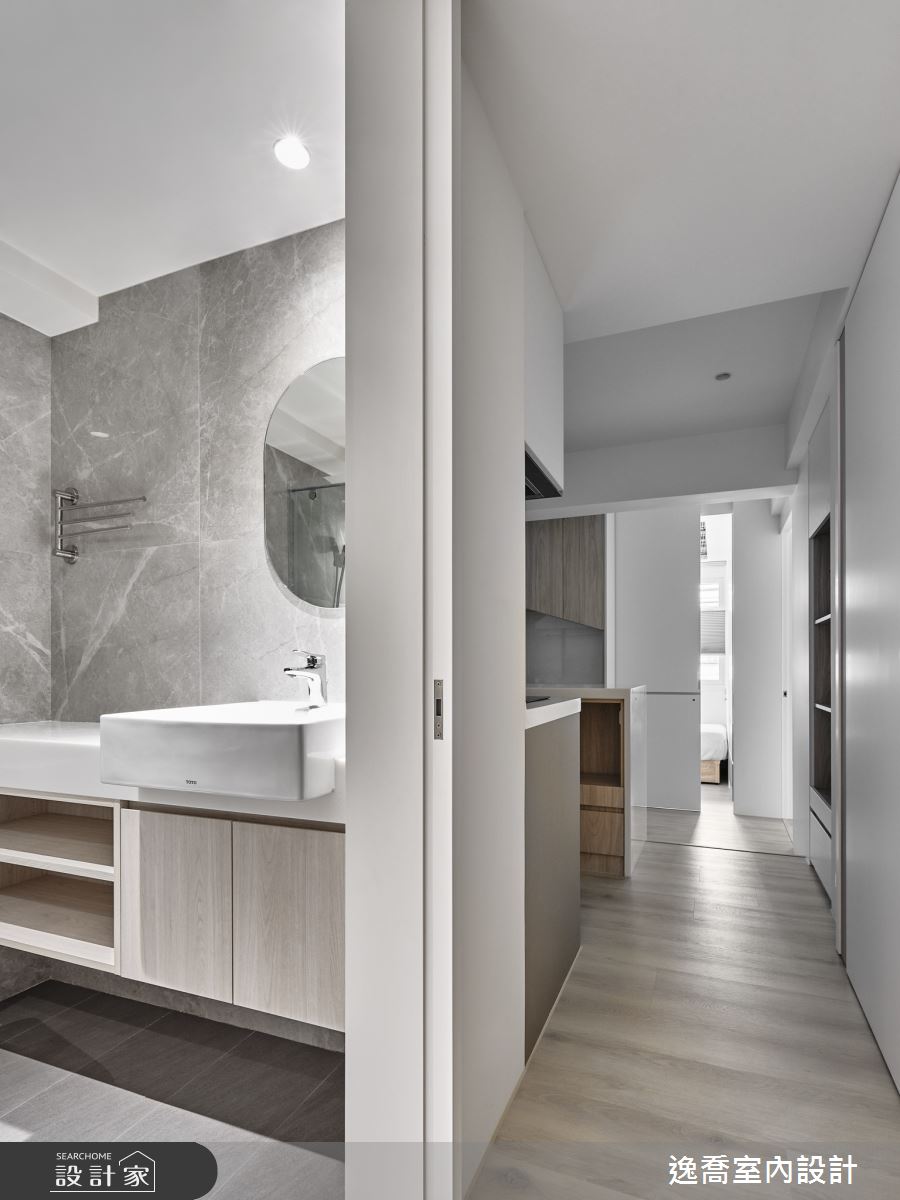 19坪老屋(16~30年)＿現代風浴室走廊案例圖片＿逸喬室內設計＿逸喬_Frame•取景之20