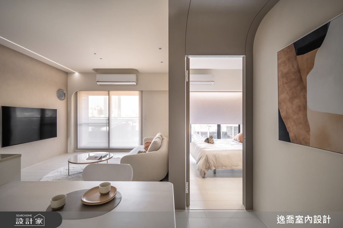 32坪中古屋(5~15年)＿現代風客廳餐廳臥室案例圖片＿逸喬室內設計＿逸喬_尋MEOW之20