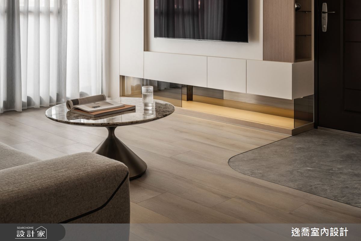 27坪老屋(16~30年)＿現代風玄關客廳案例圖片＿逸喬室內設計＿逸喬_聚聚之2
