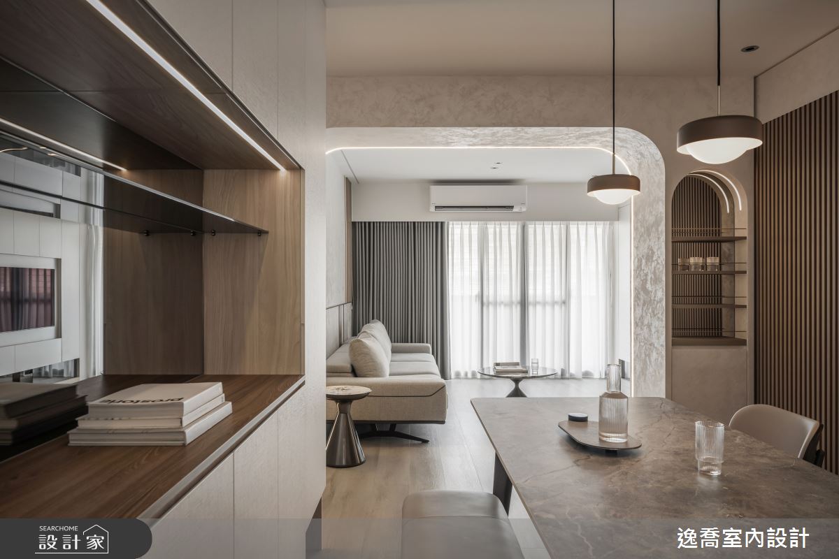 27坪老屋(16~30年)＿現代風客廳餐廳案例圖片＿逸喬室內設計＿逸喬_聚聚之13