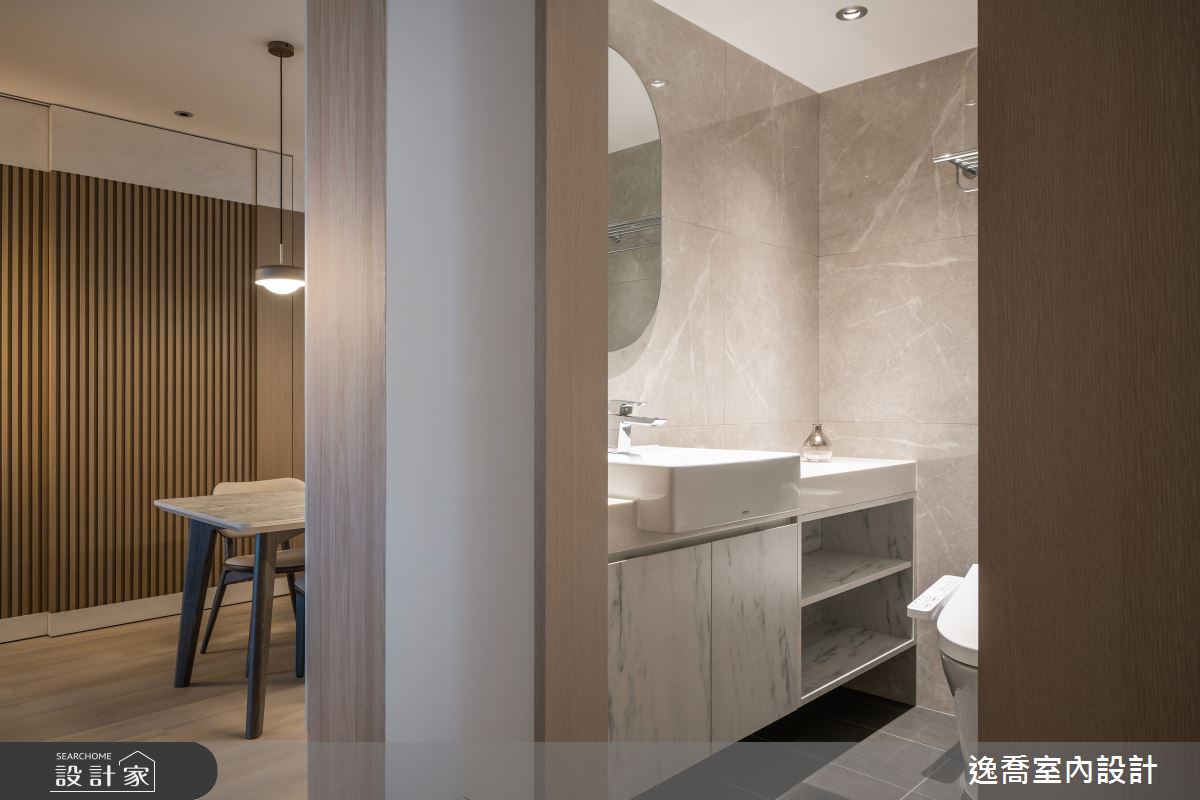 27坪老屋(16~30年)＿現代風餐廳浴室案例圖片＿逸喬室內設計＿逸喬_聚聚之18