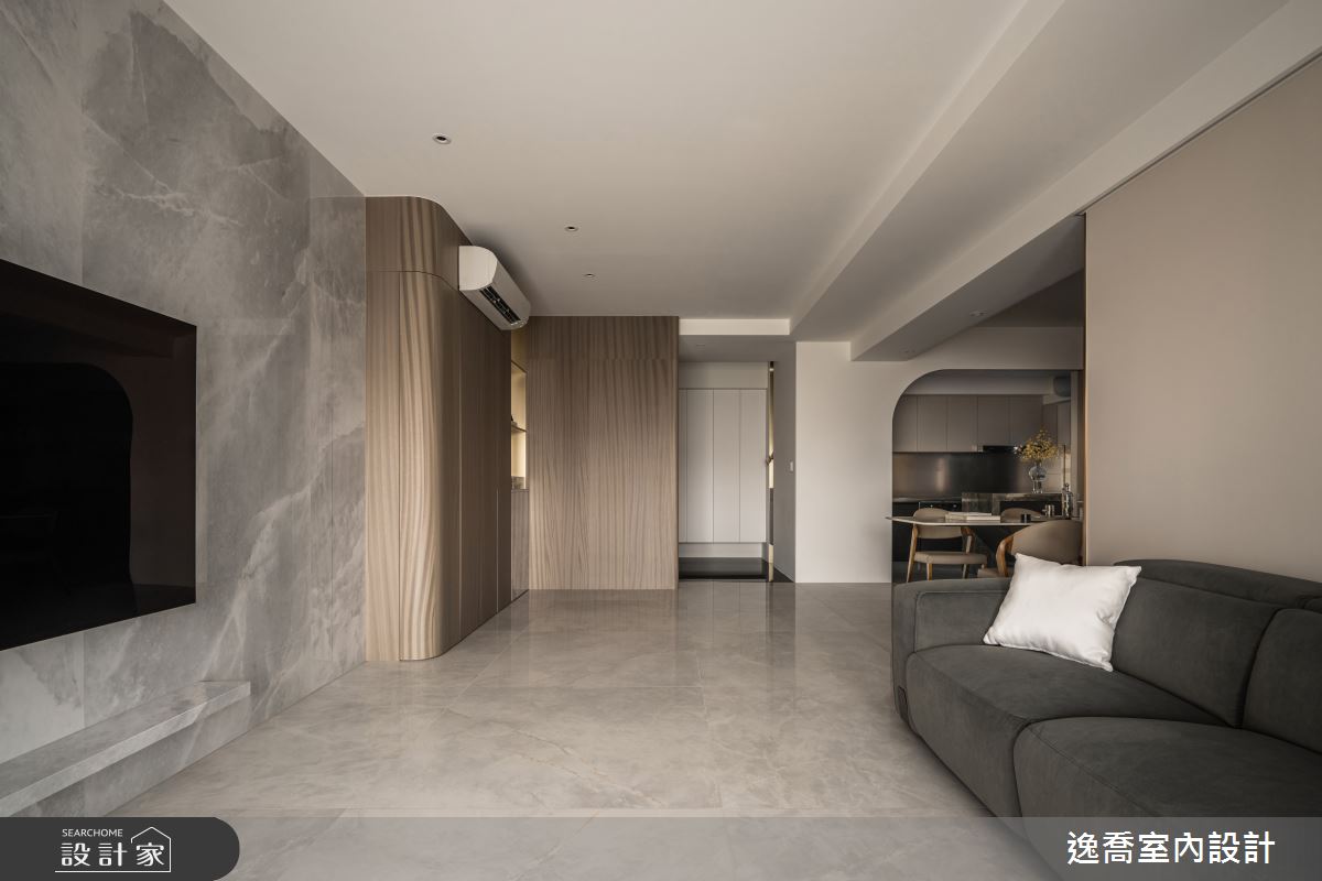 39坪預售屋＿現代風玄關客廳案例圖片＿逸喬室內設計＿逸喬_醇香共居之4