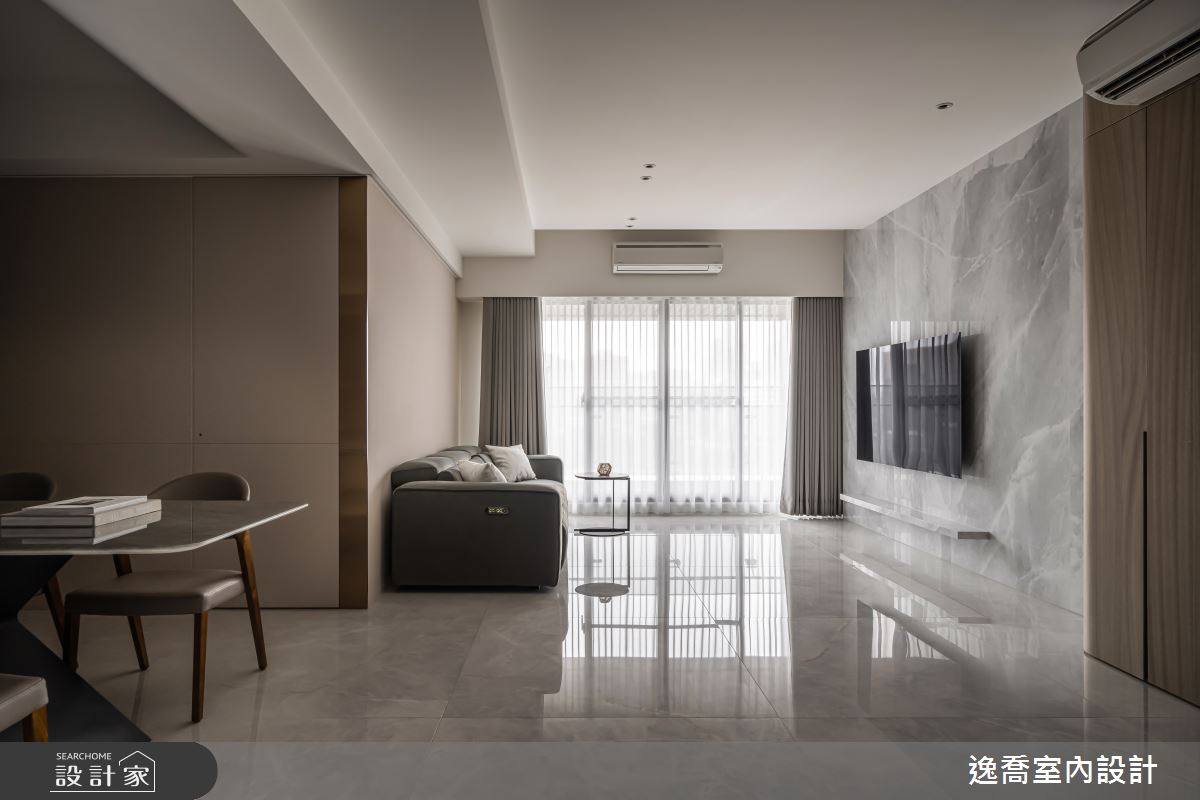 39坪預售屋＿現代風客廳餐廳案例圖片＿逸喬室內設計＿逸喬_醇香共居之5