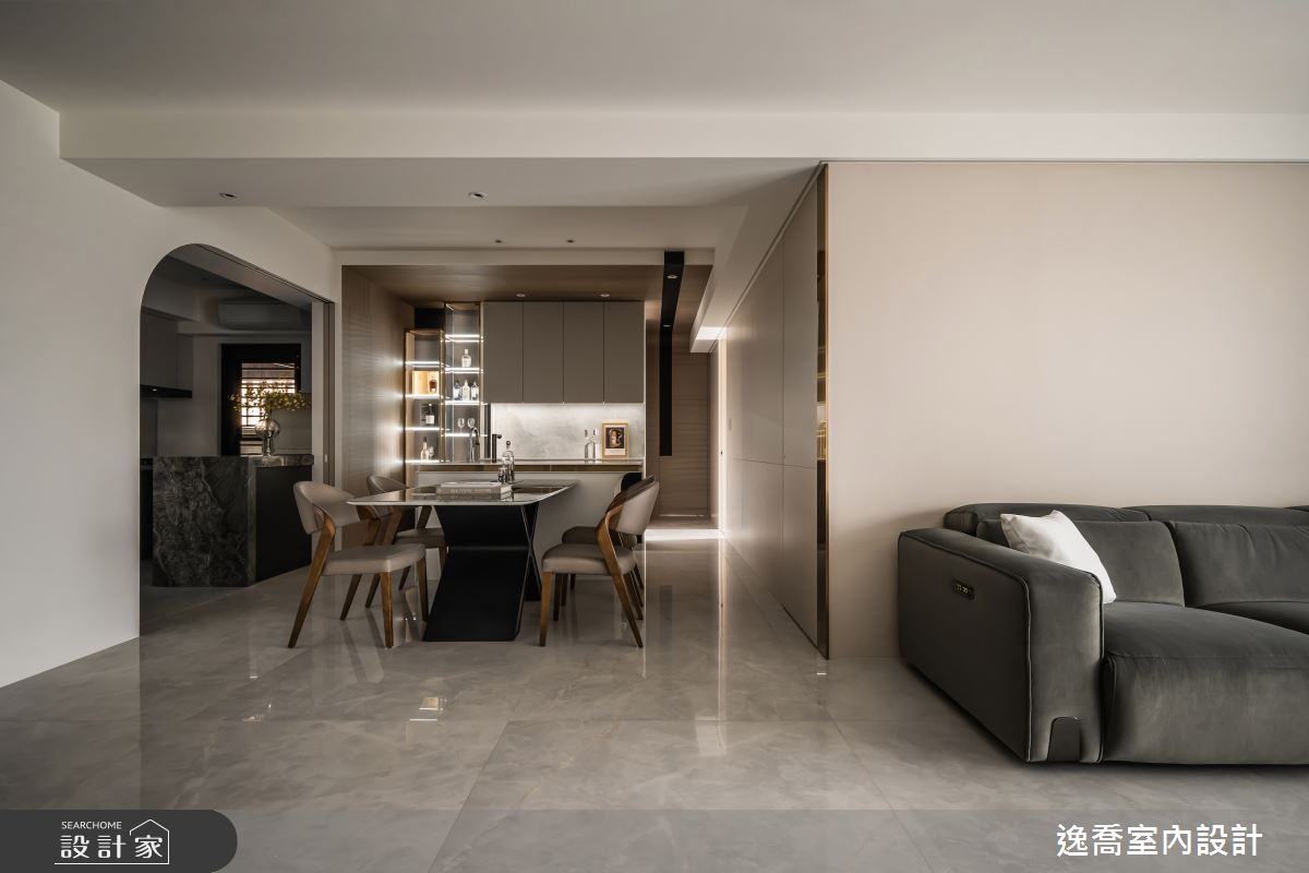 39坪預售屋＿現代風客廳餐廳案例圖片＿逸喬室內設計＿逸喬_醇香共居之7