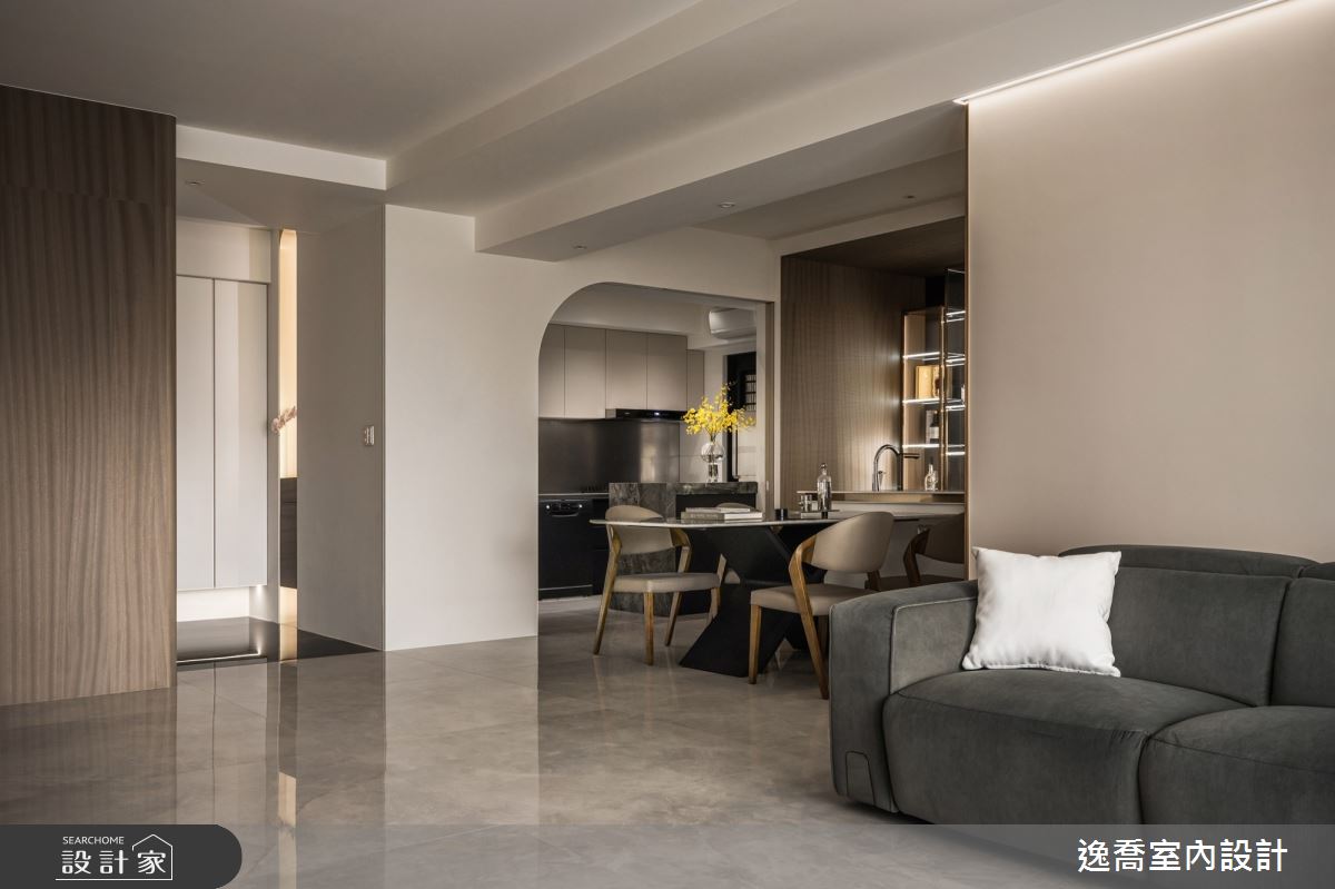39坪預售屋＿現代風客廳餐廳案例圖片＿逸喬室內設計＿逸喬_醇香共居之9