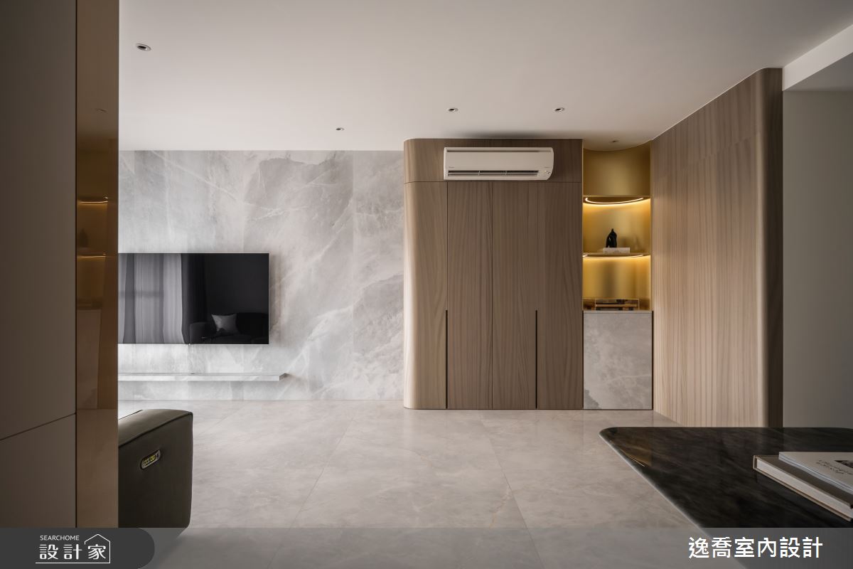 39坪預售屋＿現代風客廳案例圖片＿逸喬室內設計＿逸喬_醇香共居之17
