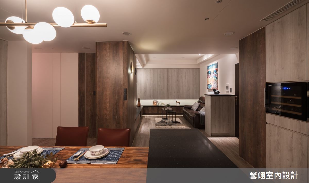 25坪新成屋(5年以下)＿現代風客廳餐廳中島案例圖片＿馨翊室內裝修設計＿馨翊_12之8