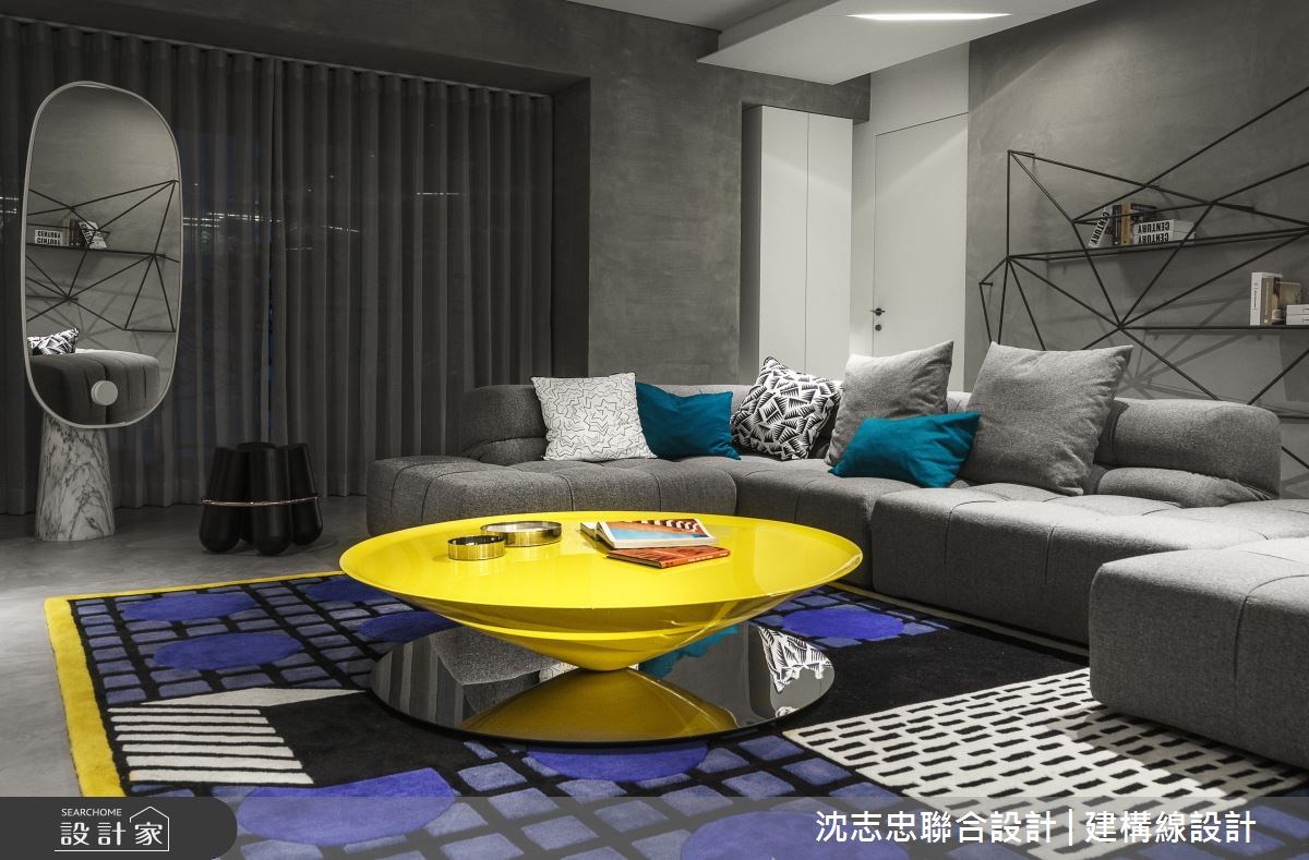 48坪新成屋(5年以下)＿混搭風客廳案例圖片＿沈志忠聯合設計·建構線設計＿沈志忠_20.原。塑之2