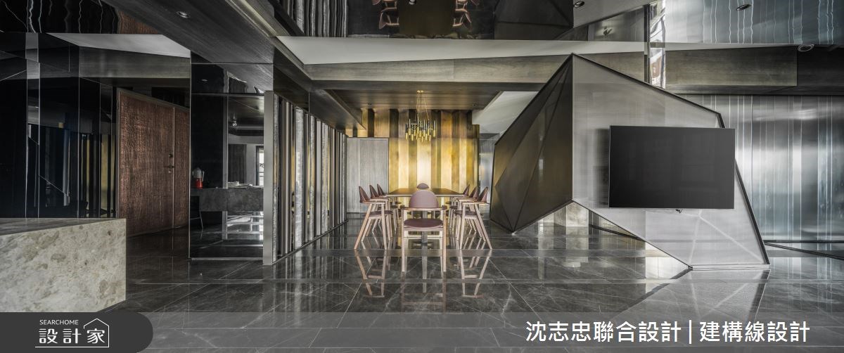 70坪新成屋(5年以下)＿現代風玄關客廳餐廳案例圖片＿沈志忠聯合設計·建構線設計＿沈志忠_22.片光零羽之648
