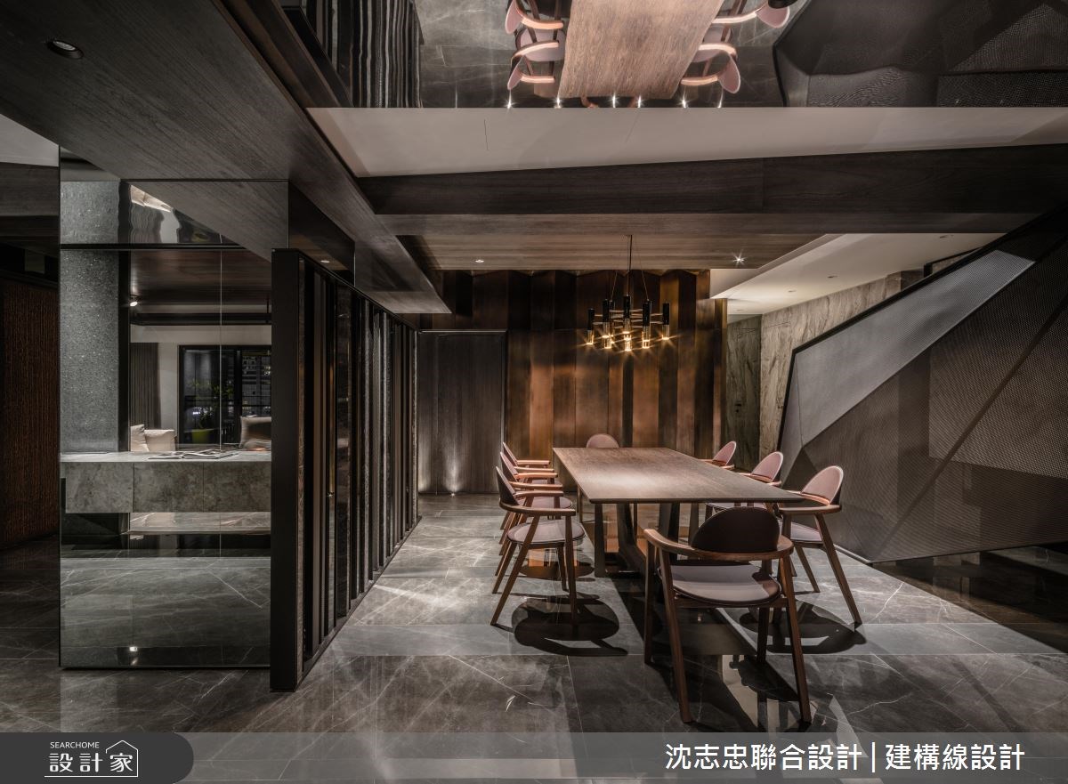70坪新成屋(5年以下)＿現代風餐廳案例圖片＿沈志忠聯合設計·建構線設計＿沈志忠_22.片光零羽之14