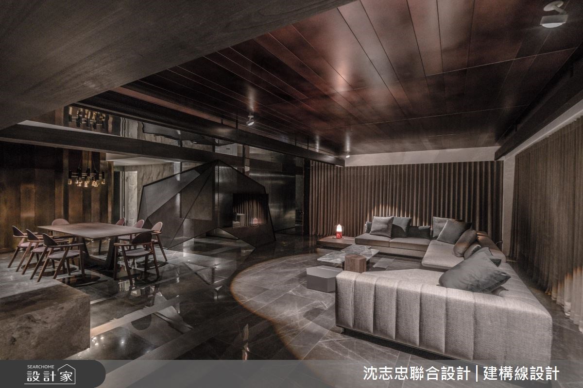 70坪新成屋(5年以下)＿現代風客廳餐廳案例圖片＿沈志忠聯合設計·建構線設計＿沈志忠_22.片光零羽之13