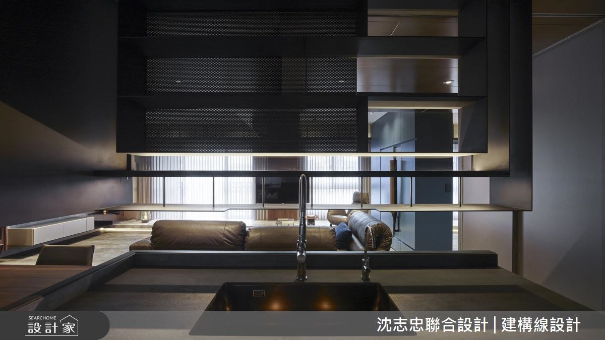 37坪新成屋(5年以下)＿混搭風客廳餐廳案例圖片＿沈志忠聯合設計·建構線設計＿沈志忠_23.雅步畫樑之4