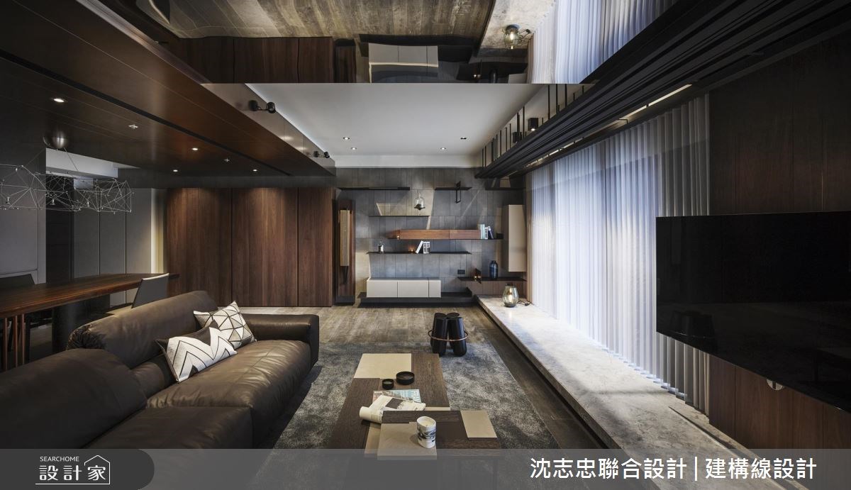 37坪新成屋(5年以下)＿混搭風客廳餐廳廚房案例圖片＿沈志忠聯合設計·建構線設計＿沈志忠_23.雅步畫樑之6
