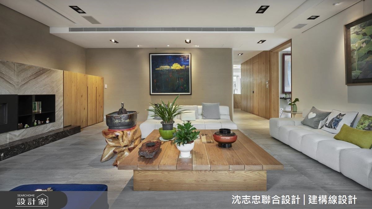 300坪老屋(16~30年)＿混搭風客廳案例圖片＿沈志忠聯合設計·建構線設計＿沈志忠_27.蒼翠寓所之10
