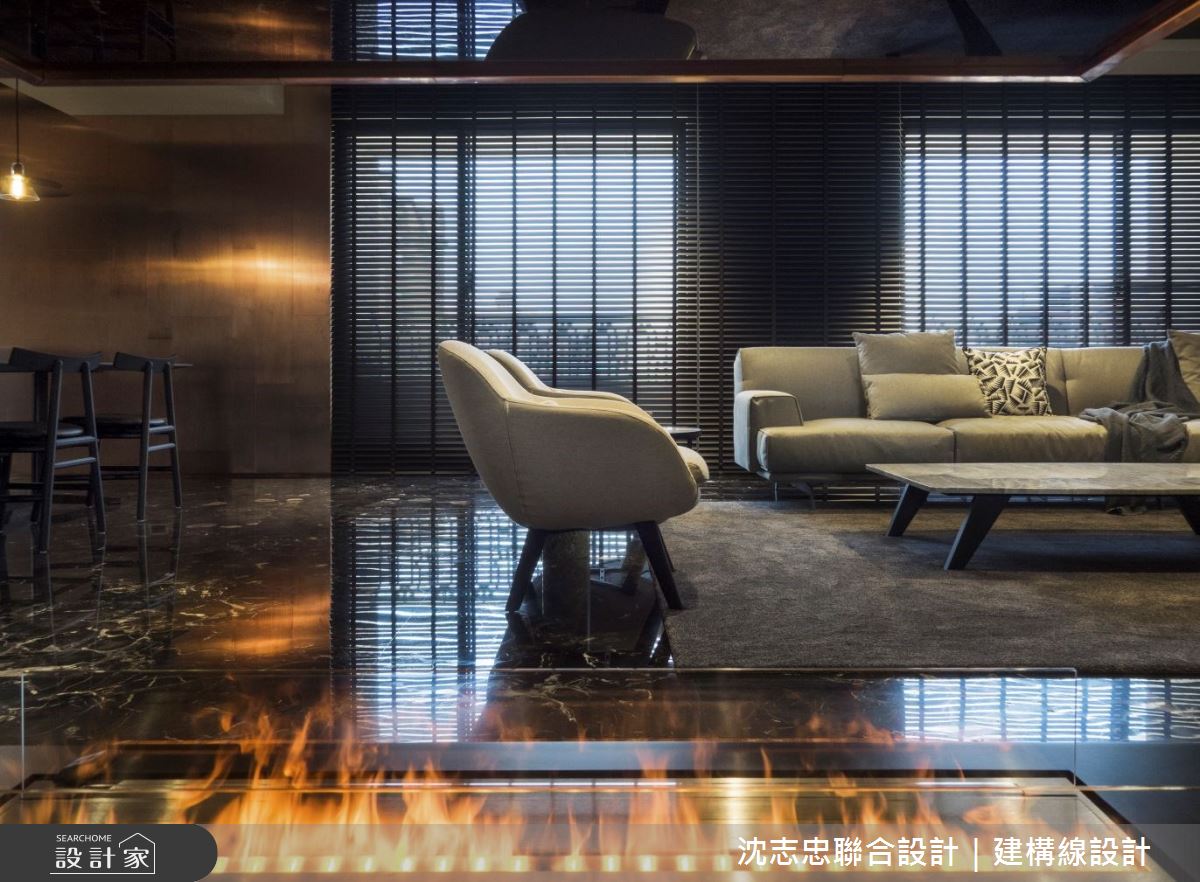 120坪新成屋(5年以下)＿現代風客廳案例圖片＿沈志忠聯合設計·建構線設計＿沈志忠_30.A Home Away from Home之3