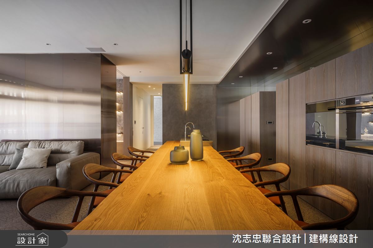 42坪新成屋(5年以下)＿現代風客廳餐廳案例圖片＿沈志忠聯合設計·建構線設計＿沈志忠_33之7