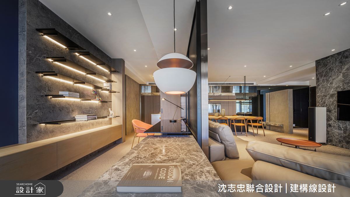 42坪新成屋(5年以下)＿現代風客廳書房案例圖片＿沈志忠聯合設計·建構線設計＿沈志忠_33之17