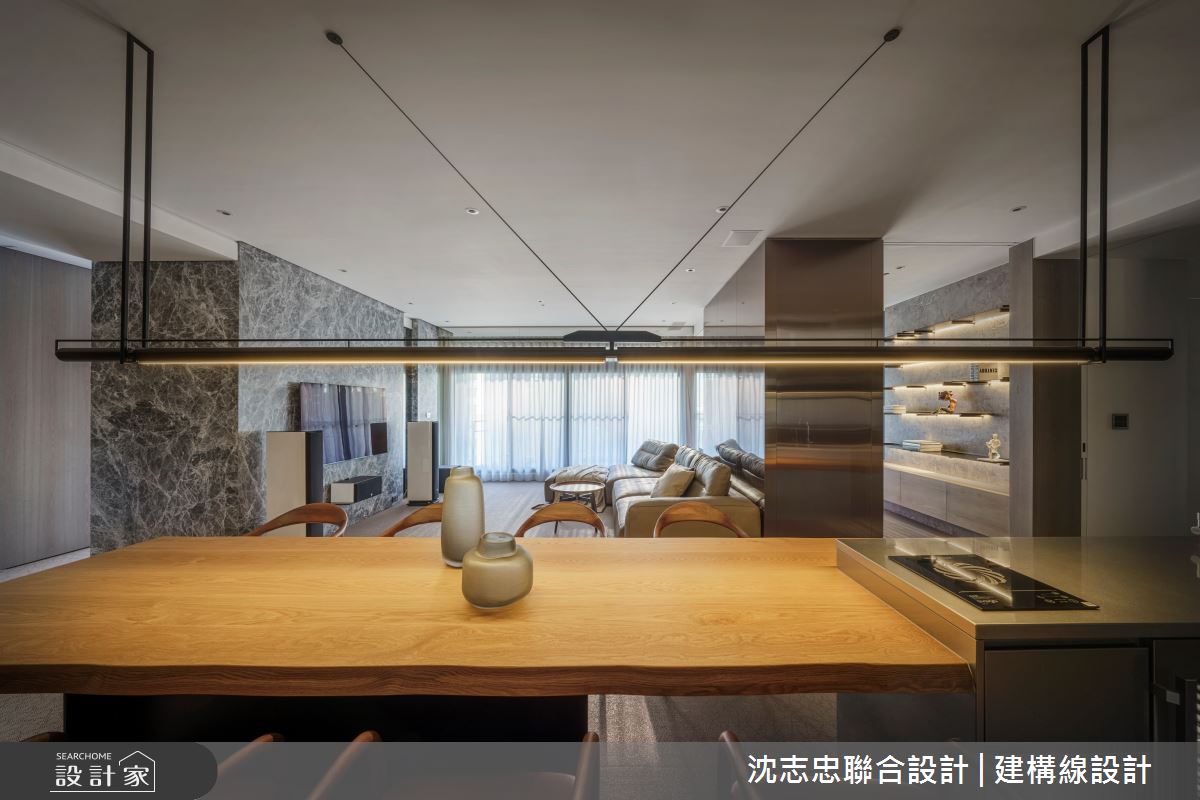 42坪新成屋(5年以下)＿現代風客廳餐廳案例圖片＿沈志忠聯合設計·建構線設計＿沈志忠_33之9