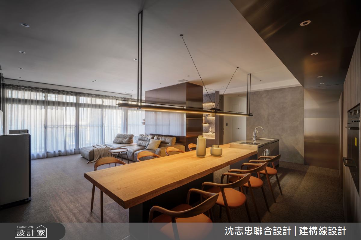 42坪新成屋(5年以下)＿現代風客廳餐廳案例圖片＿沈志忠聯合設計·建構線設計＿沈志忠_33之8