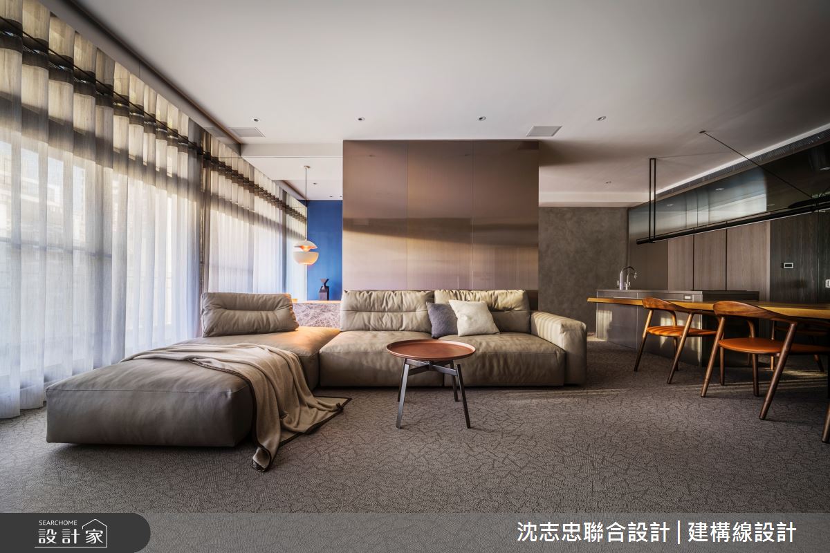 42坪新成屋(5年以下)＿現代風客廳餐廳案例圖片＿沈志忠聯合設計·建構線設計＿沈志忠_33之5