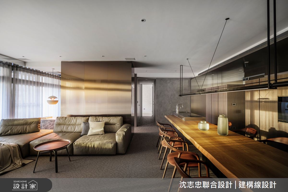 42坪新成屋(5年以下)＿現代風客廳餐廳案例圖片＿沈志忠聯合設計·建構線設計＿沈志忠_33之4