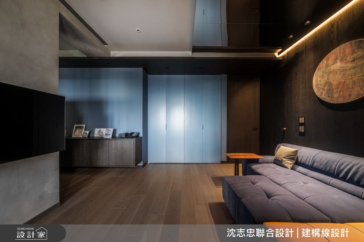 92坪中古屋(5~15年)＿混搭風多功能室案例圖片＿沈志忠聯合設計·建構線設計＿沈志忠_34.墨色光影之13
