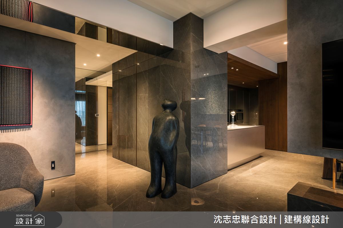 126坪新成屋(5年以下)＿現代風客廳案例圖片＿沈志忠聯合設計·建構線設計＿沈志忠_36之3