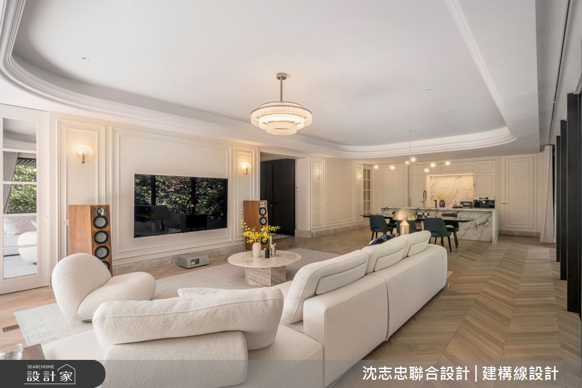 新成屋(5年以下)＿新古典客廳餐廳中島案例圖片＿沈志忠聯合設計·建構線設計＿沈志忠_37之8