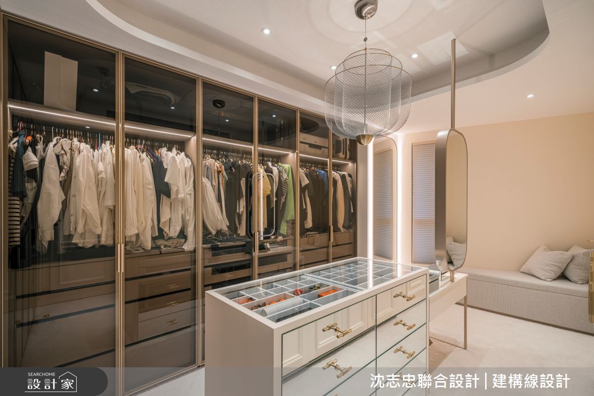 新成屋(5年以下)＿新古典更衣間案例圖片＿沈志忠聯合設計·建構線設計＿沈志忠_37之14