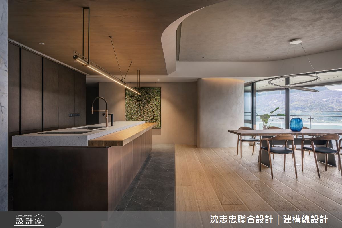 88坪新成屋(5年以下)＿現代風餐廳中島案例圖片＿沈志忠聯合設計·建構線設計＿沈志忠_38.悠悠無境之21