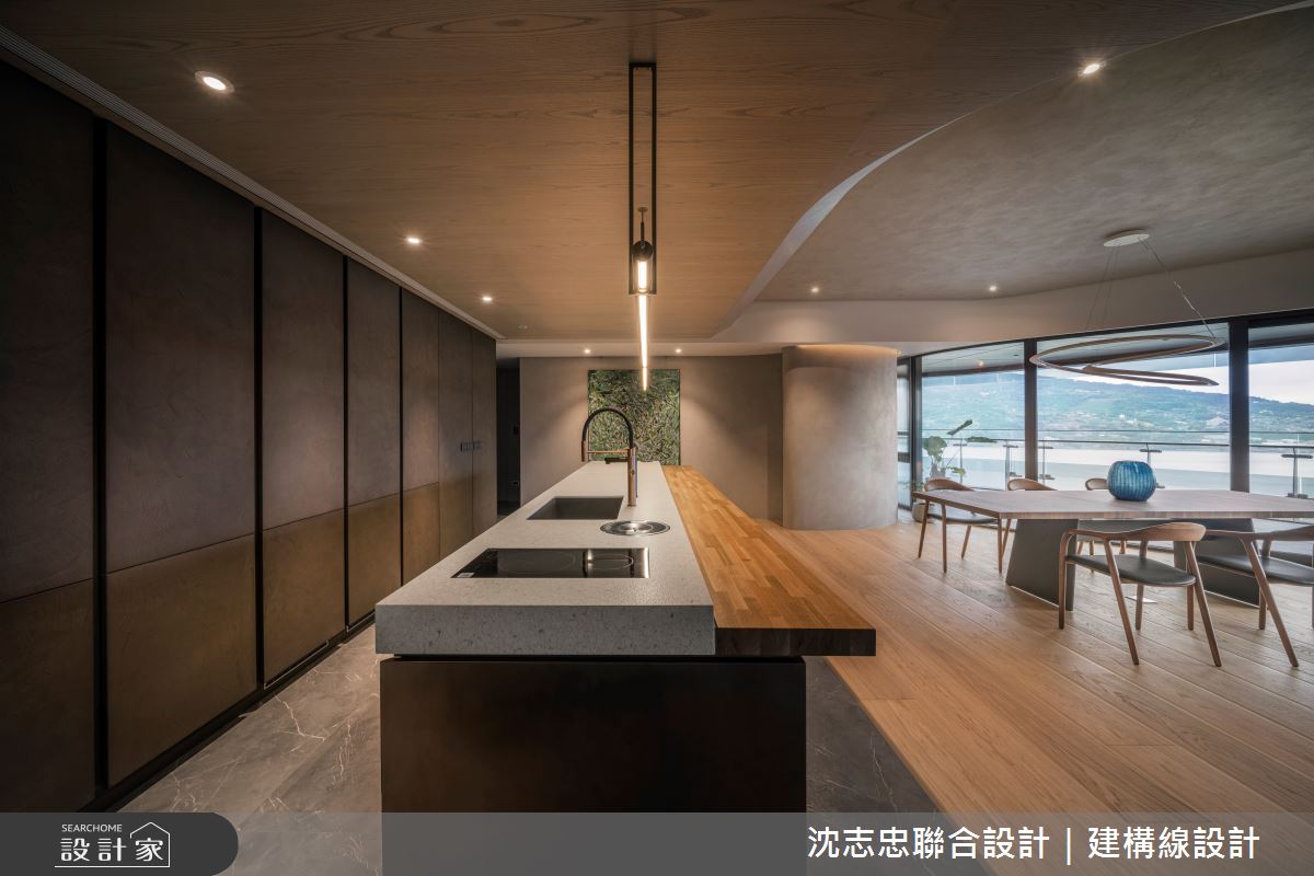 88坪新成屋(5年以下)＿現代風餐廳中島案例圖片＿沈志忠聯合設計·建構線設計＿沈志忠_38.悠悠無境之22