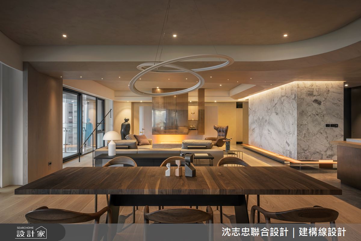 88坪新成屋(5年以下)＿現代風客廳餐廳案例圖片＿沈志忠聯合設計·建構線設計＿沈志忠_38.悠悠無境之16