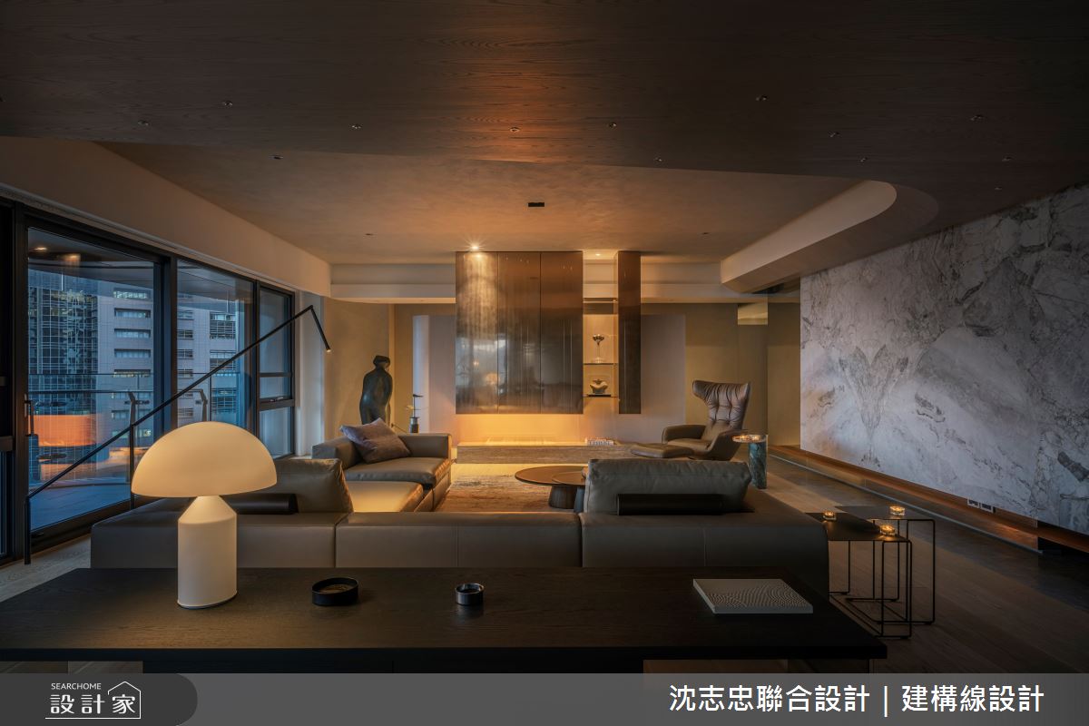 88坪新成屋(5年以下)＿現代風客廳案例圖片＿沈志忠聯合設計·建構線設計＿沈志忠_38.悠悠無境之25