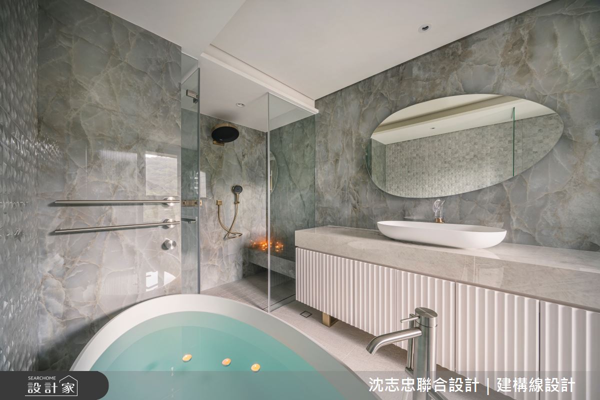 88坪新成屋(5年以下)＿現代風浴室案例圖片＿沈志忠聯合設計·建構線設計＿沈志忠_38.悠悠無境之32