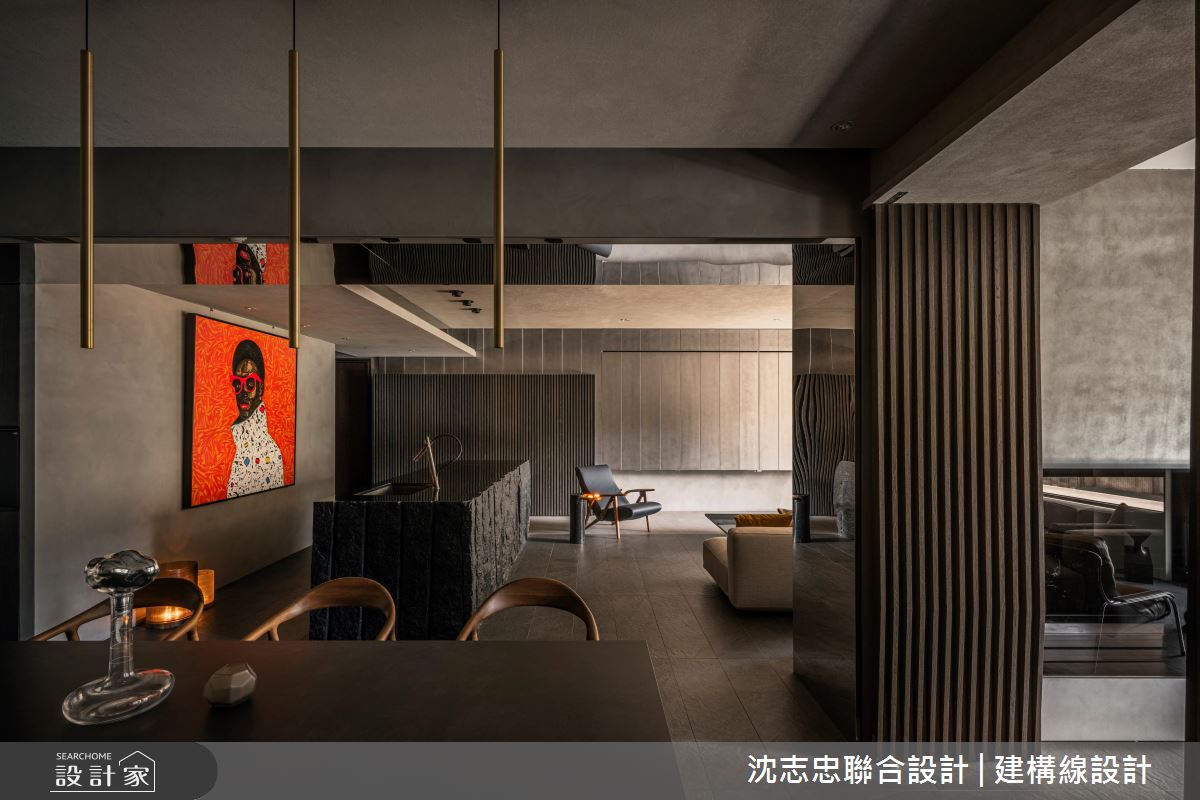 中古屋(5~15年)＿現代風餐廳中島案例圖片＿沈志忠聯合設計·建構線設計＿沈志忠_40.行墨鑄境之5