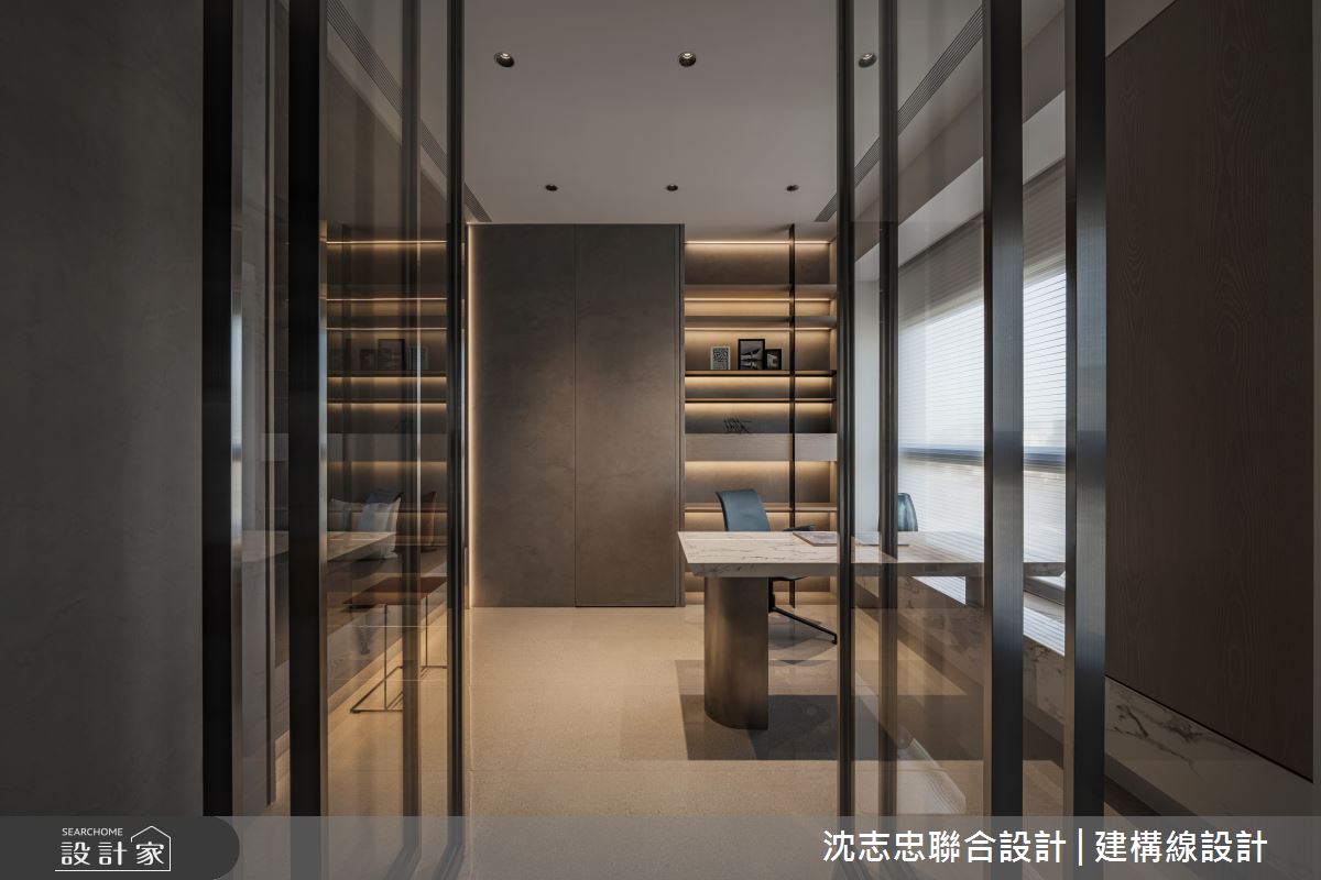 50坪毛胚屋＿現代風書房案例圖片＿沈志忠聯合設計·建構線設計＿沈志忠_41.質韻之17