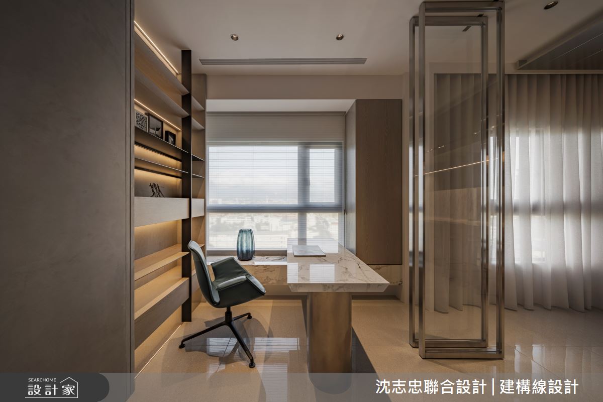 50坪毛胚屋＿現代風書房案例圖片＿沈志忠聯合設計·建構線設計＿沈志忠_41.質韻之19