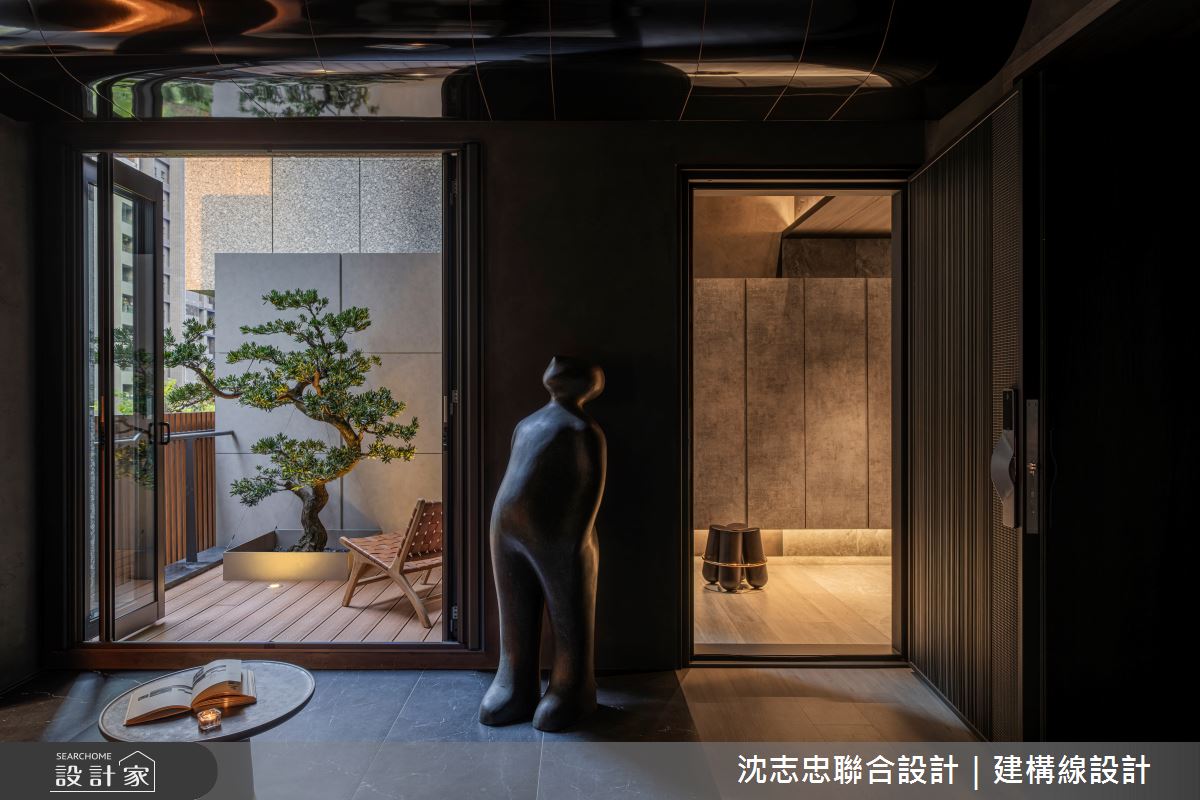 新古屋(10年以下)＿現代風玄關案例圖片＿沈志忠聯合設計·建構線設計＿沈志忠_42.藝境私邸之2