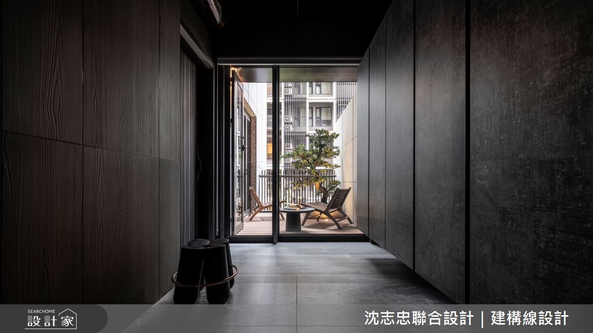 新古屋(10年以下)＿現代風玄關案例圖片＿沈志忠聯合設計·建構線設計＿沈志忠_42.藝境私邸之1