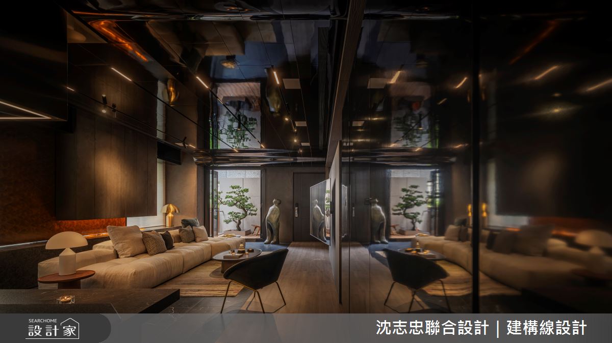 新古屋(10年以下)＿現代風客廳案例圖片＿沈志忠聯合設計·建構線設計＿沈志忠_42.藝境私邸之16