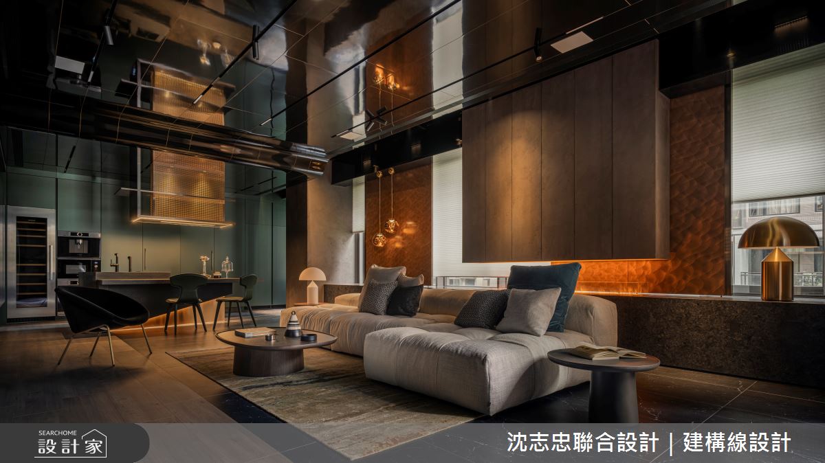 新古屋(10年以下)＿現代風客廳餐廳案例圖片＿沈志忠聯合設計·建構線設計＿沈志忠_42.藝境私邸之7