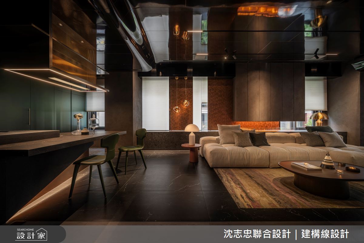 新古屋(10年以下)＿現代風客廳餐廳案例圖片＿沈志忠聯合設計·建構線設計＿沈志忠_42.藝境私邸之17
