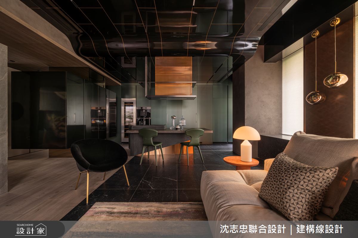 新古屋(10年以下)＿現代風客廳餐廳案例圖片＿沈志忠聯合設計·建構線設計＿沈志忠_42.藝境私邸之12