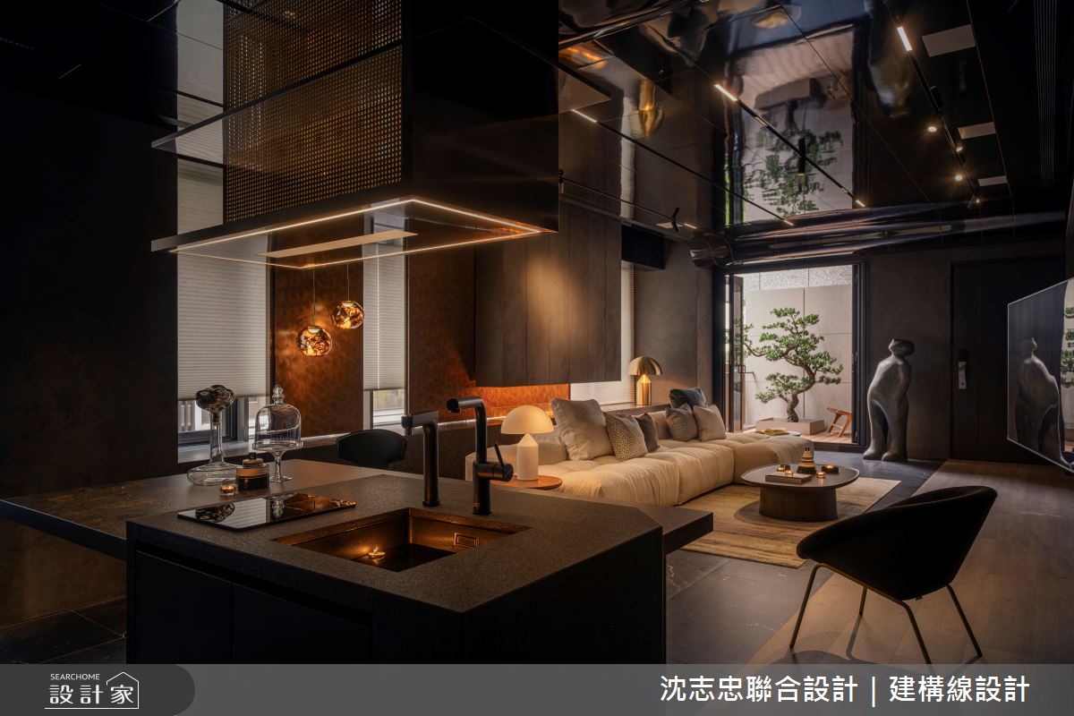 新古屋(10年以下)＿現代風客廳餐廳案例圖片＿沈志忠聯合設計·建構線設計＿沈志忠_42.藝境私邸之22