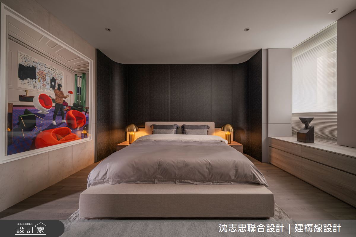 新古屋(10年以下)＿現代風臥室案例圖片＿沈志忠聯合設計·建構線設計＿沈志忠_42.藝境私邸之34