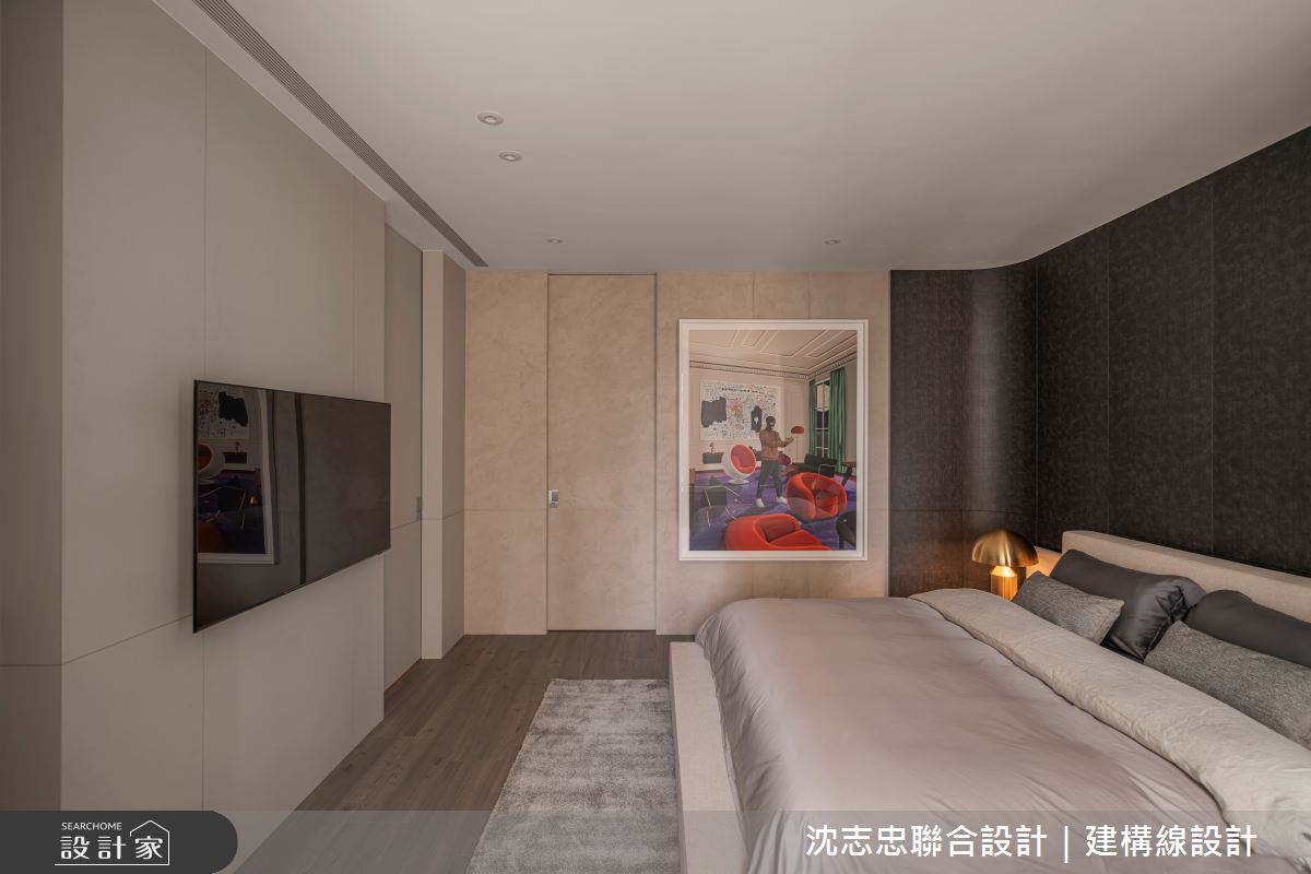 新古屋(10年以下)＿現代風臥室案例圖片＿沈志忠聯合設計·建構線設計＿沈志忠_42.藝境私邸之37